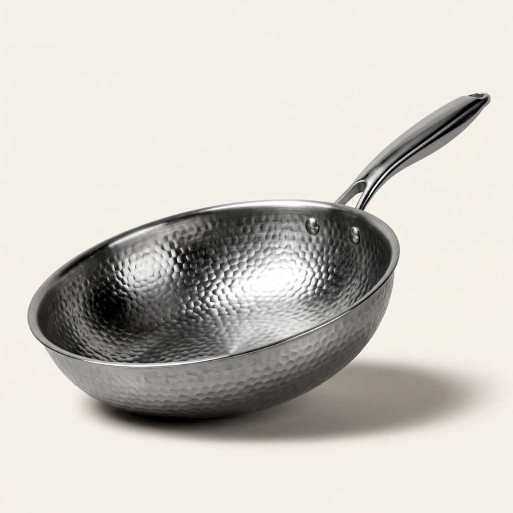 Titanium Hammered Wok Pan Pro - hero