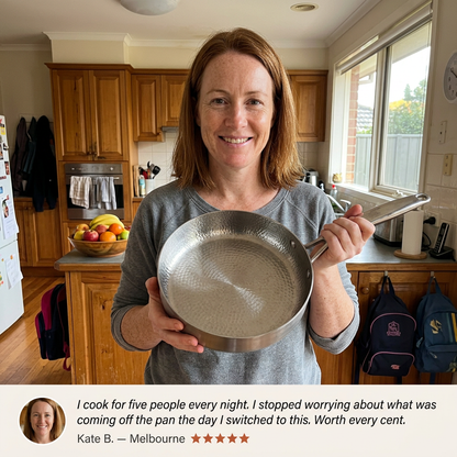 Titanium Hammered Deep Pan Pro - Kate mum testimonial