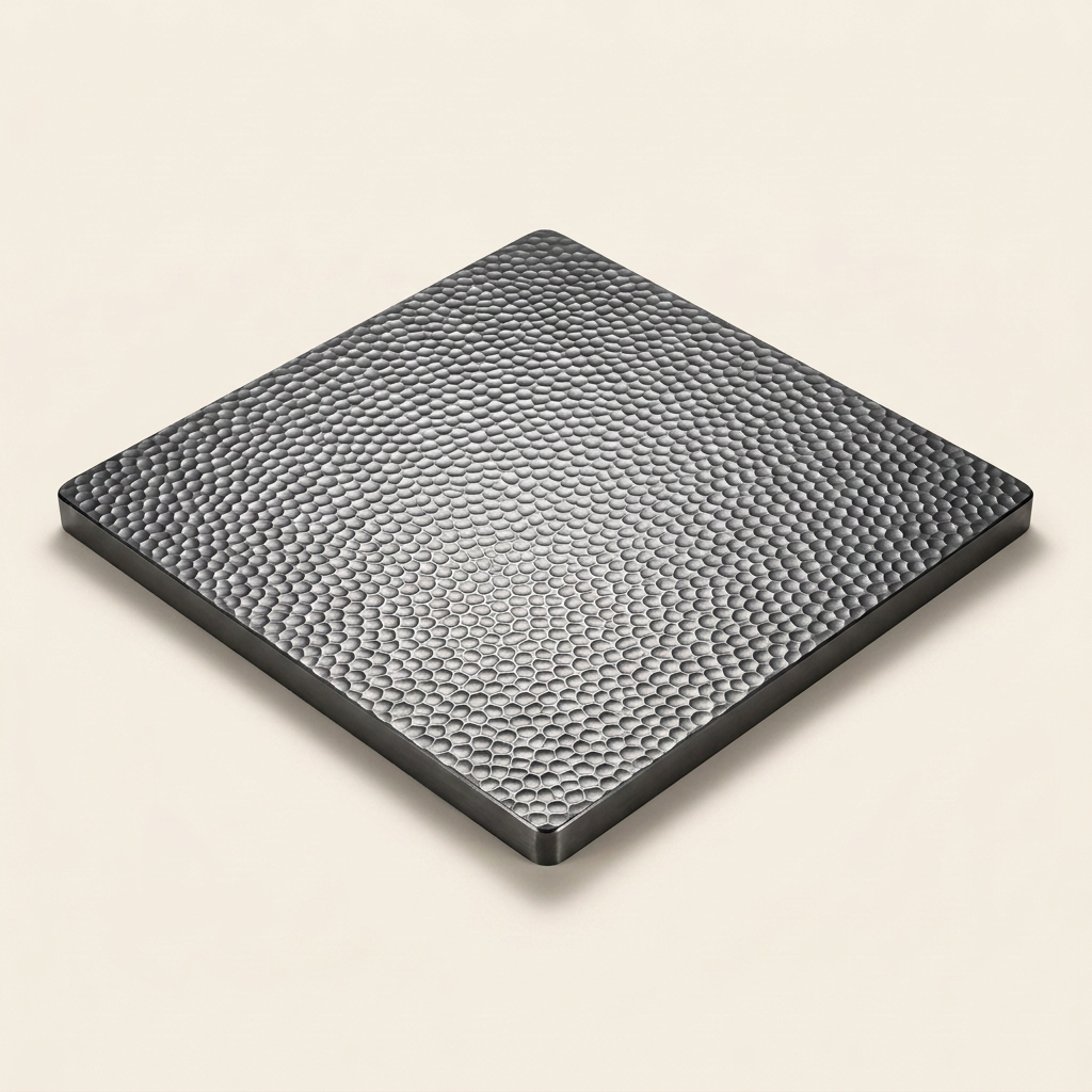 Titanium Hammered Pizza Steel - hero
