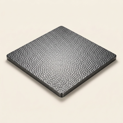Titanium Hammered Pizza Steel - hero