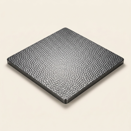 Titanium Hammered Pizza Steel - hero