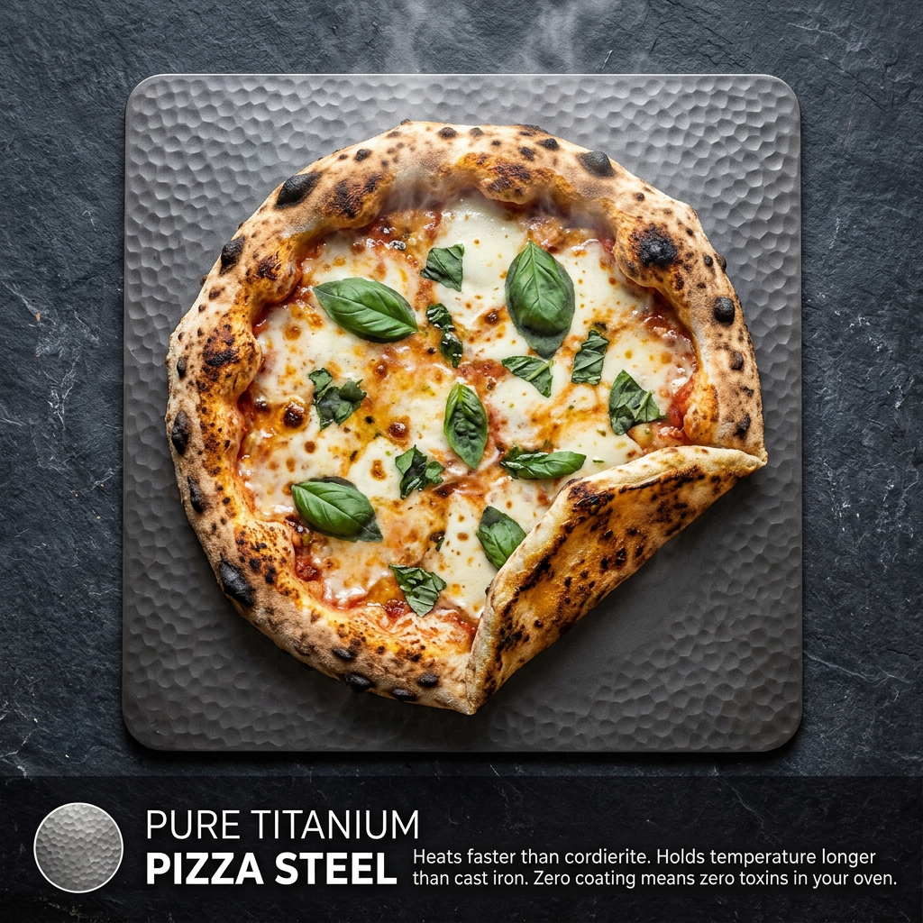 Titanium Hammered Pizza Steel - how it works
