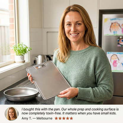 Titanium Cutting Board - Amy mum testimonial