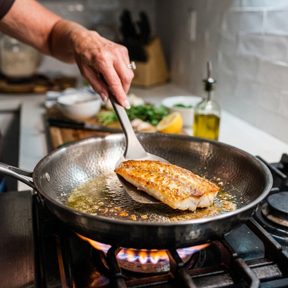 Titanium Utensil - spatula flipping fish