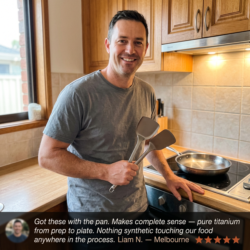 Titanium Utensil - Liam BIFL testimonial
