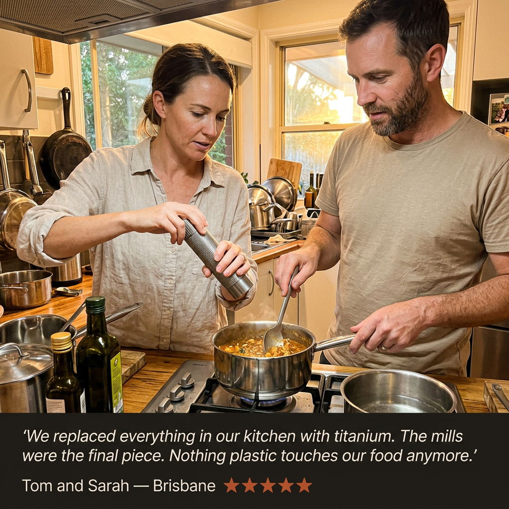 Salt Mill - couple cooking testimonial