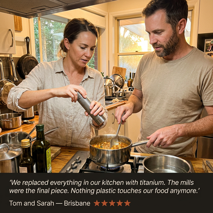 Salt Mill - couple cooking testimonial