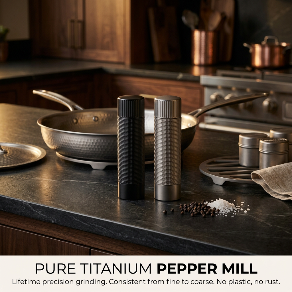Pepper Mill - kitchen system with pan