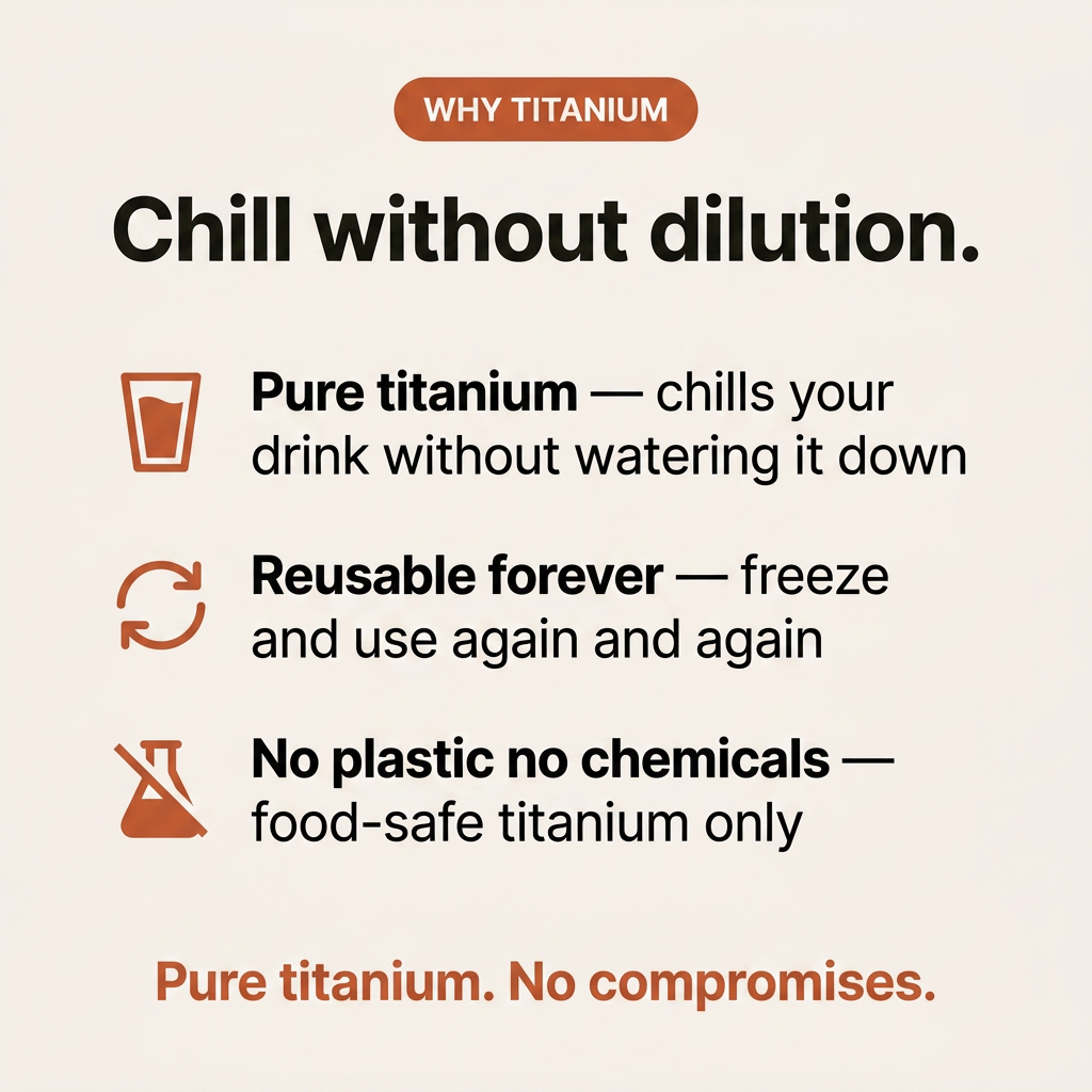 Titanium Ice Cubes - why titanium card