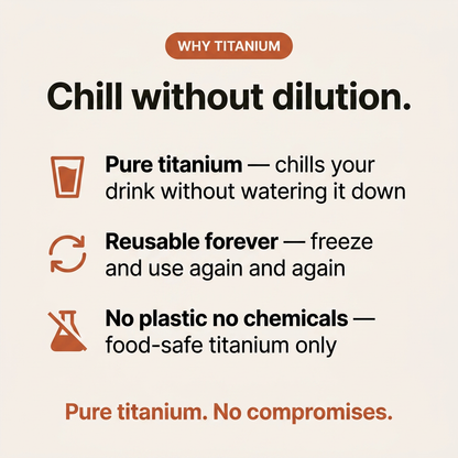 Titanium Ice Cubes - why titanium card