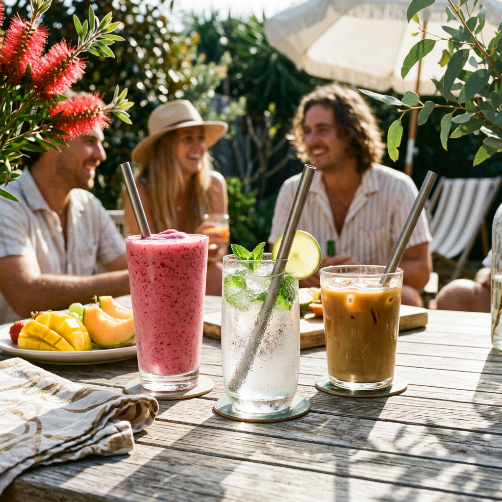 Titanium Straws - summer outdoor lifestyle