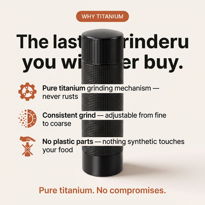 Pepper Mill - why titanium card