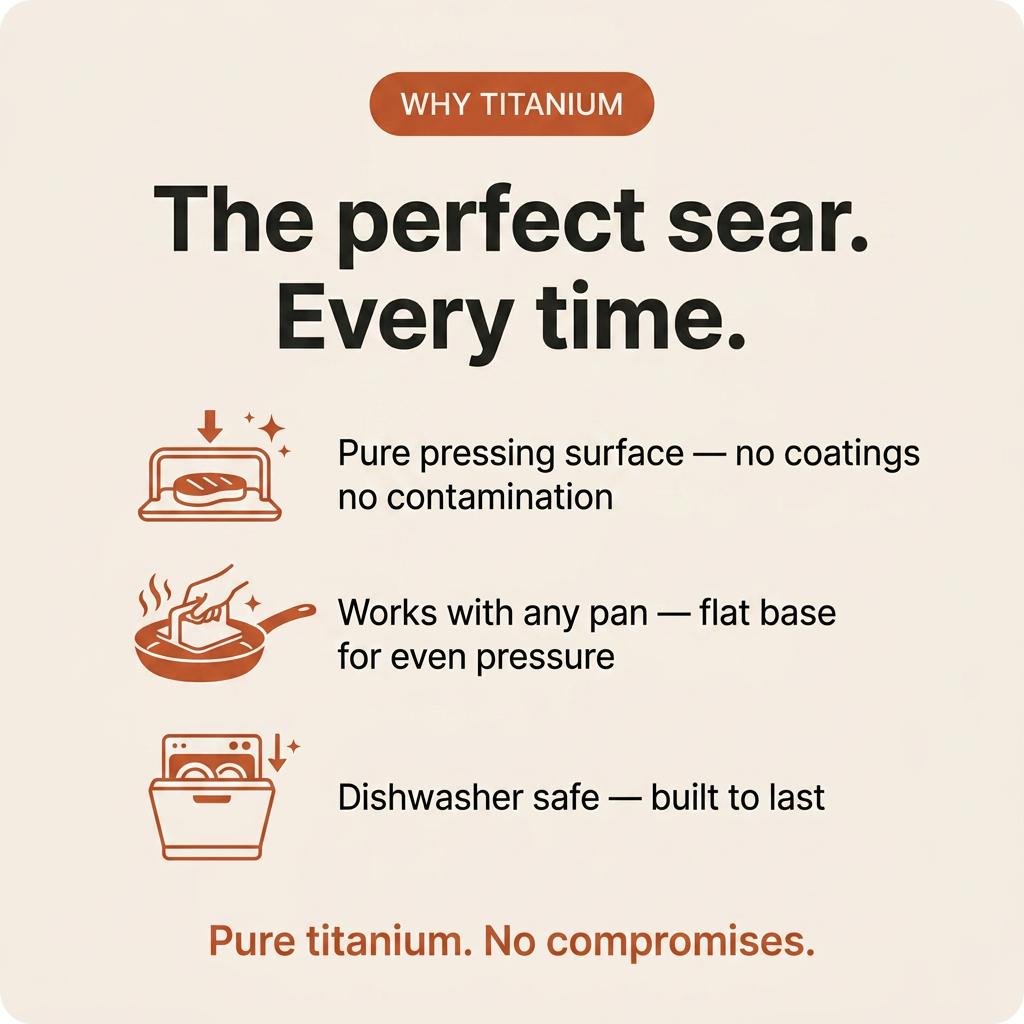 Grill Press - why titanium card