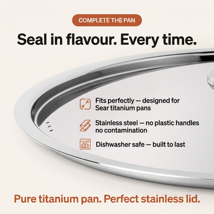 Stainless Steel Lid - complete the pan card