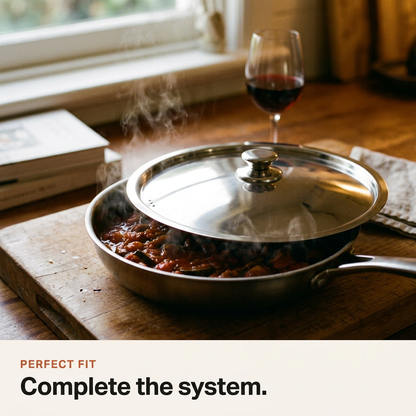 Stainless Steel Lid - evening kitchen complete the system