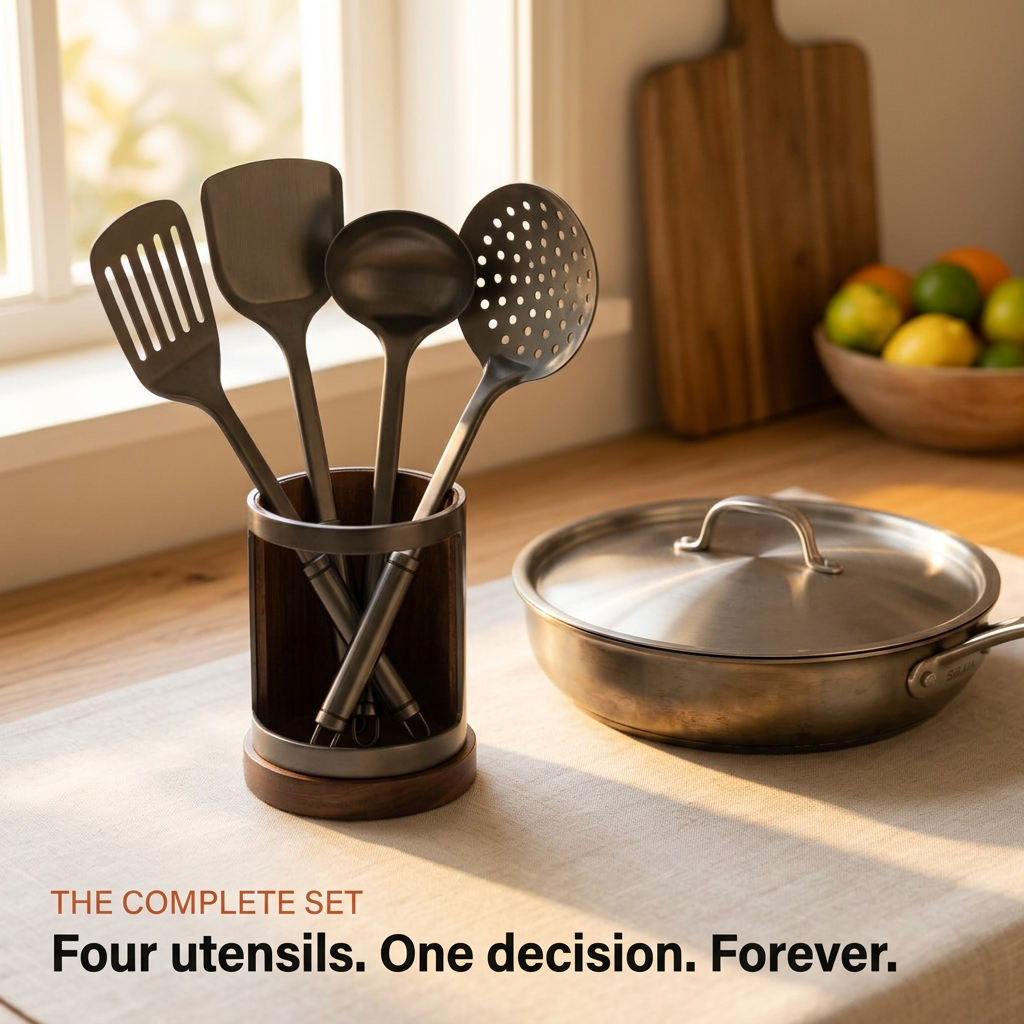 Titanium Utensil Set Bundle - complete kitchen system