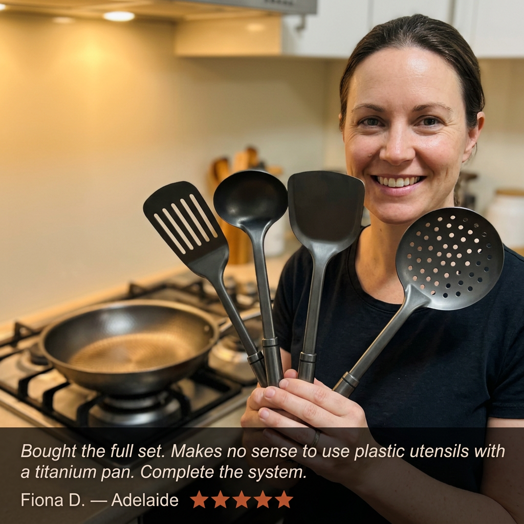 Titanium Utensil Set Bundle - Fiona testimonial
