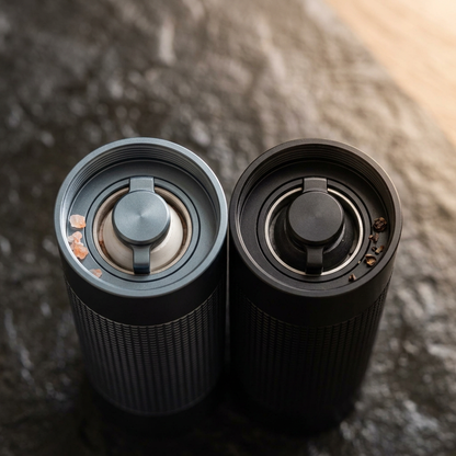 Salt and Pepper Mill Set - close up detail