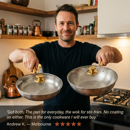 Titanium Pan Pro + Wok Pro Set - Andrew testimonial