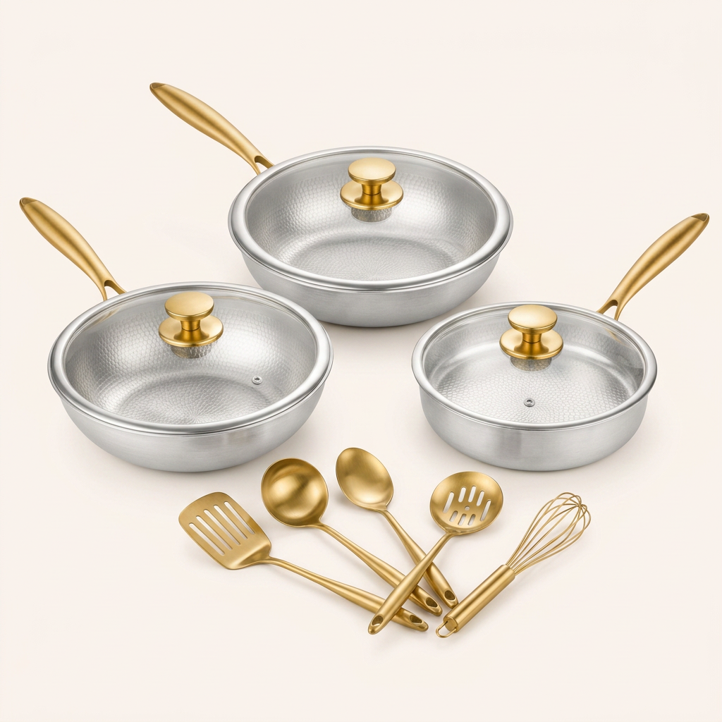 Essential Titanium Pan Set - hero complete system