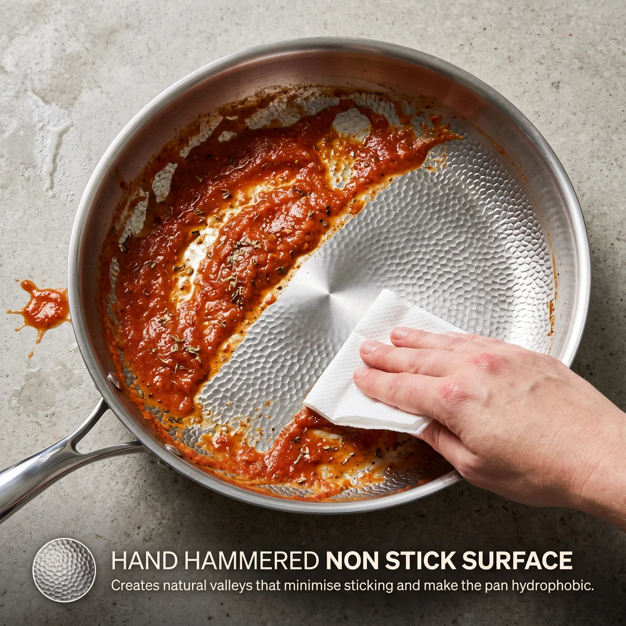 Titanium Hammered Pan Pro Standard